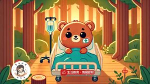 Read more about the article 睡前故事《小熊住院記》 生活教育｜情緒認知｜幼兒睡前故事｜原創故事