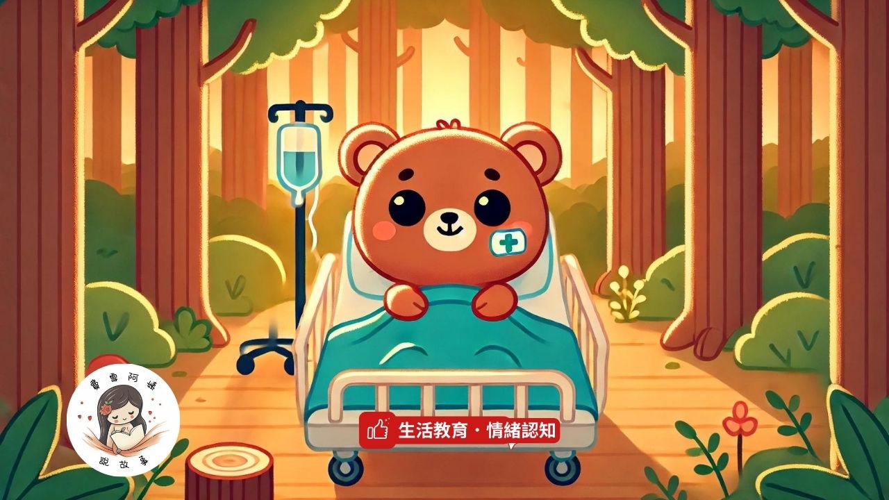 Read more about the article 睡前故事《小熊住院記》 生活教育｜情緒認知｜幼兒睡前故事｜原創故事