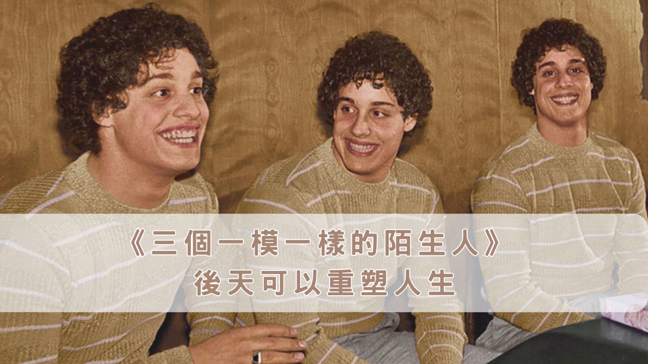Read more about the article 《三個一模一樣的陌生人》Three Identical Strangers 電影觀後感：後天可以重塑人生