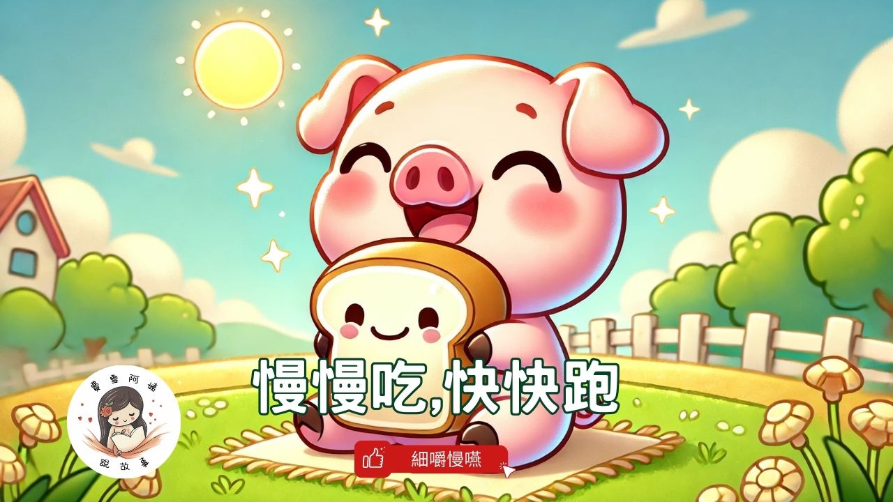 Read more about the article 睡前故事《慢慢吃，快快跑》 細嚼慢嚥｜感謝食物｜幼兒睡前故事｜原創故事