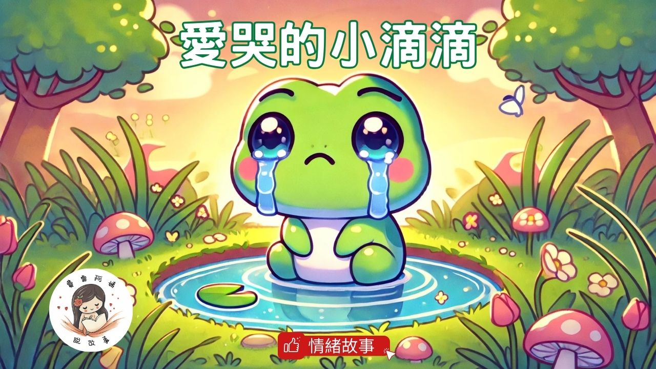 Read more about the article 睡前故事《愛哭的小滴滴》 哭哭一下｜情緒繪本｜幼兒睡前故事｜SEL 認識情緒｜原創故事