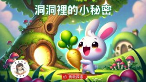 Read more about the article 睡前故事《洞洞裡的小秘密》 勇氣故事｜探索與挑戰｜幼兒睡前故事｜原創故事