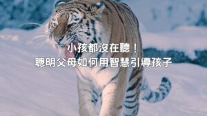 Read more about the article 小孩都沒在聽！不再因為孩子不聽話而抓狂，聰明父母用智慧引導孩子