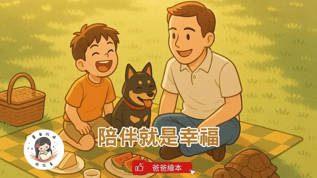 Read more about the article 睡前故事 《陪伴就是幸福》 親子依附感｜愛與陪伴｜爸爸繪本｜原創故事