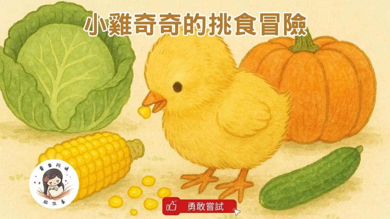 Read more about the article 睡前故事 《小雞奇奇的挑食冒險》 勇敢嘗試｜飲食多樣化｜食物繪本｜食育繪本