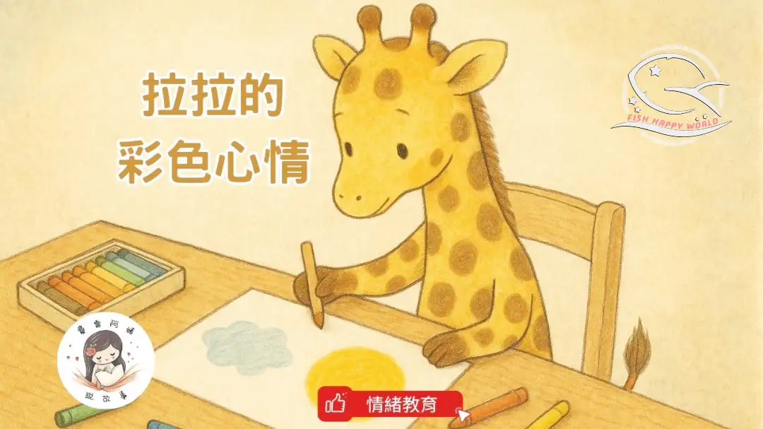 Read more about the article 睡前故事《拉拉的彩色心情》 情緒教育｜表達自我｜包容與接納｜原創故事