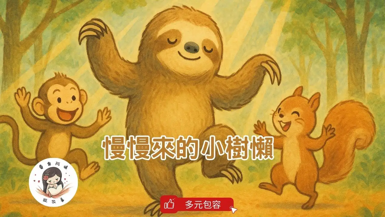 You are currently viewing 睡前故事 《慢慢來的小樹懶》 多元包容｜理解與接納｜友情故事｜自我認同