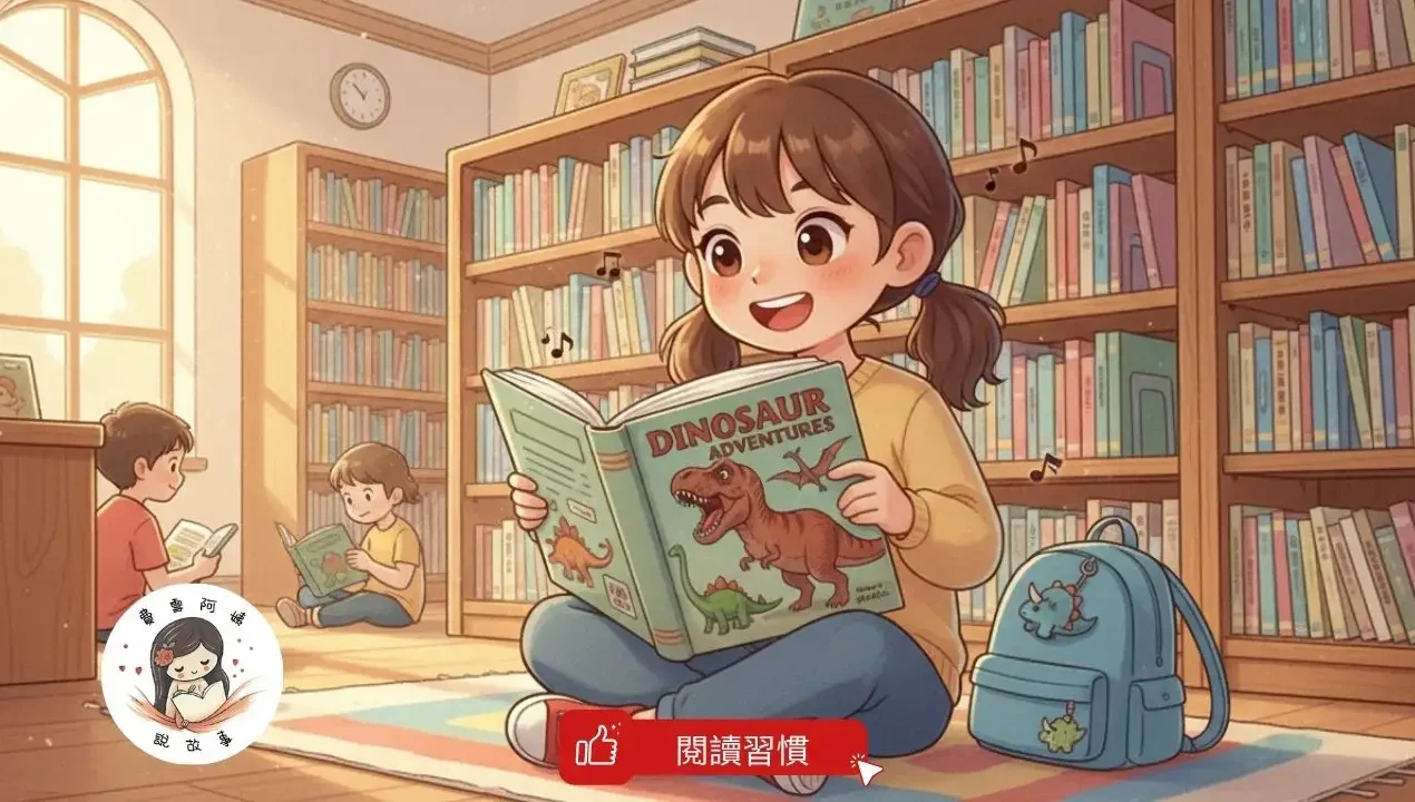 睡前故事 《圖書館尋寶記》閱讀習慣｜親子共讀｜閱讀素養
