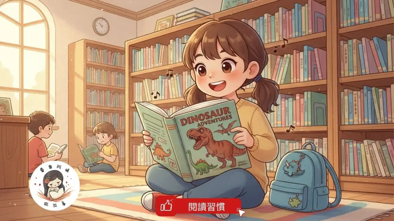 Read more about the article 睡前故事 《圖書館尋寶記》閱讀習慣｜親子共讀｜閱讀素養