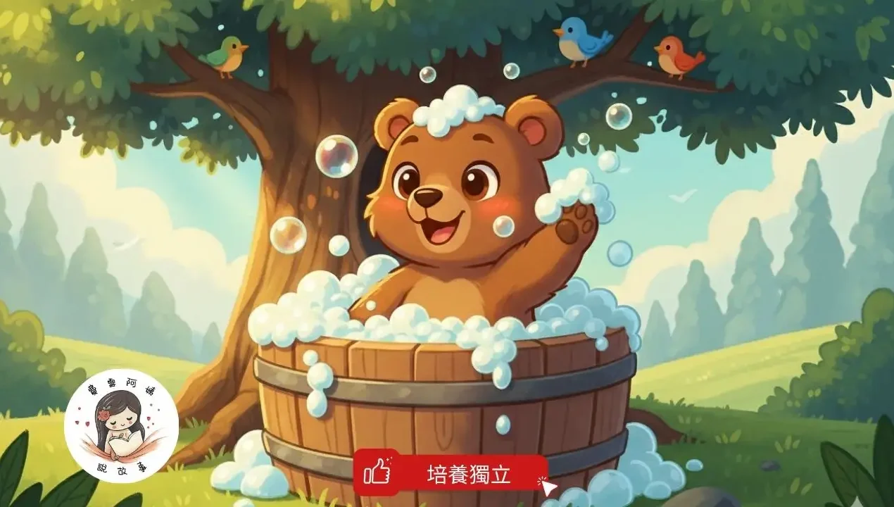 睡前故事《第一次自己洗澡》生活習慣養成｜認識身體 ｜培養獨立