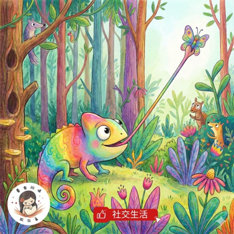 睡前故事 EP139 《變色龍奇奇的「長舌頭」》 社交生活｜情緒表達｜同儕相處