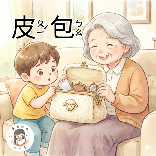 費雪阿姨教注音全系列 費雪阿姨教注音 EP：ㄆ 皮包｜適合   歲的聽覺學習