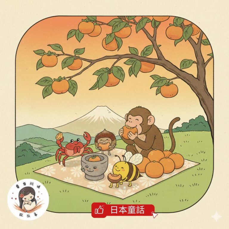 睡前故事 EP142 《小螃蟹與柿子樹》 世界經典童話|分享的快樂|美好友情