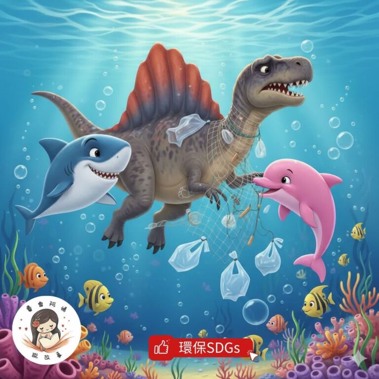 睡前故事 EP146 《海洋遇見大棘龍》 海洋冒險|愛護地球|環保SDGs故事