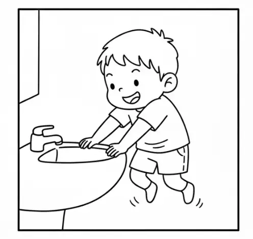 畫黑白的卡通線圖